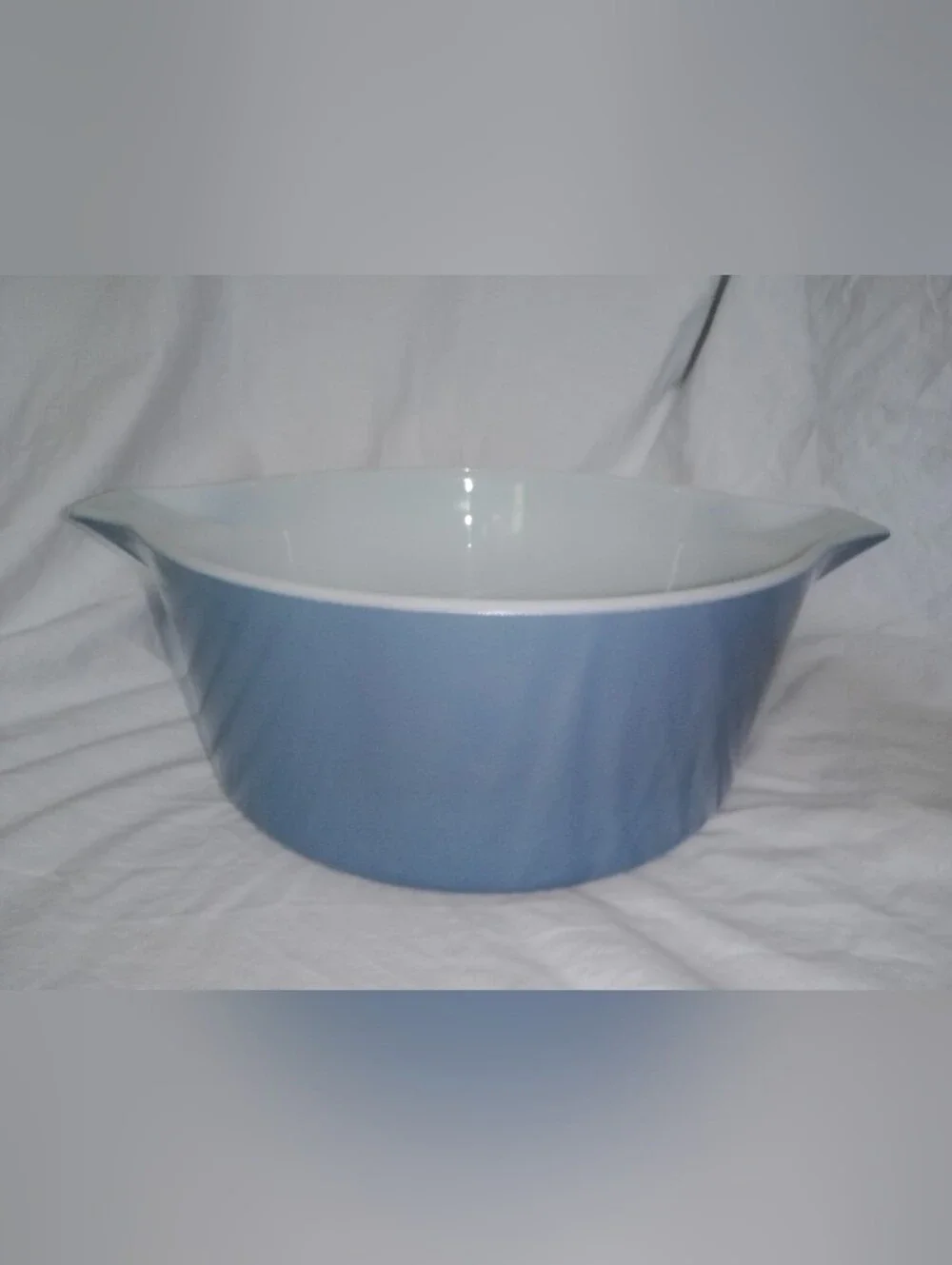 Vintage Pyrex 2.5 Qt Horizon Blue Glass Baking Serving Dish Bowl USA